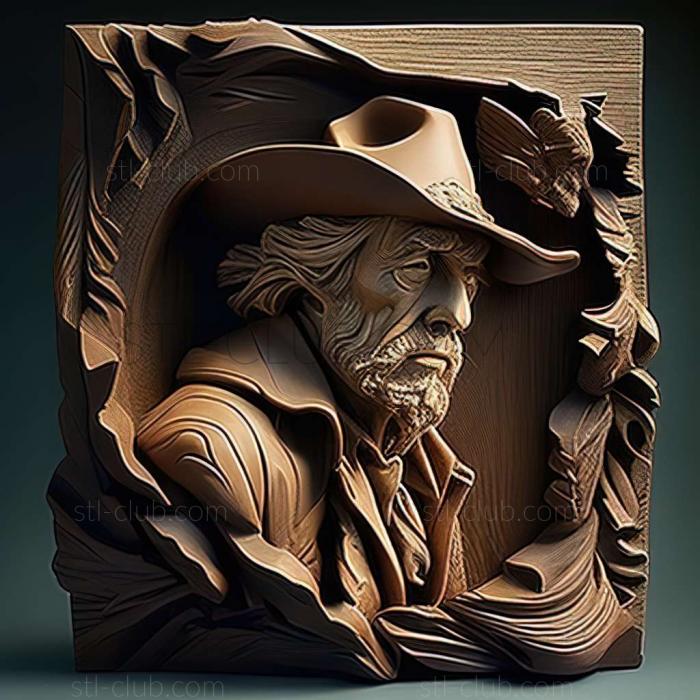 3D model Francis Tipton Hunter American artist (STL)